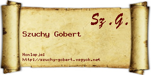 Szuchy Gobert névjegykártya